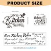 Kitchen Wall Stickers 2Pcs, Inspiring Wall Decals Kitchen Rules Cupboard
