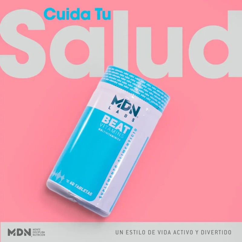 Suplemento Multivitaminico Beat 60 Tabletas Mdn Vitaminas Sin Sabor