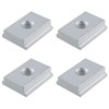 T-Track Slider MEETOOT 4pcs Silver Aluminum Alloy M8 T Slot