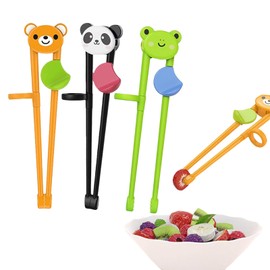 3 Pairs Training Chopsticks, Reusable Chopstick Helper, Finger Training Chopstick Cutlery for Beginners, Training Chopsticks for Beginners Right Or Left Handed Chopsticks Training