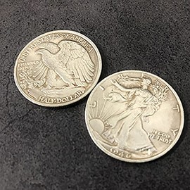 SUMAG Magnetic Walking Liberty Half Dollar (Super Strong, Brass) Magic Tricks Coin Magic Close up Illusions Gimmicks Props