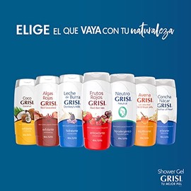 Leche de Burra Shower Gel Grisi Mandarina 450 Ml, color Blanco, 450 ml, pack ofpaquete de                                                             