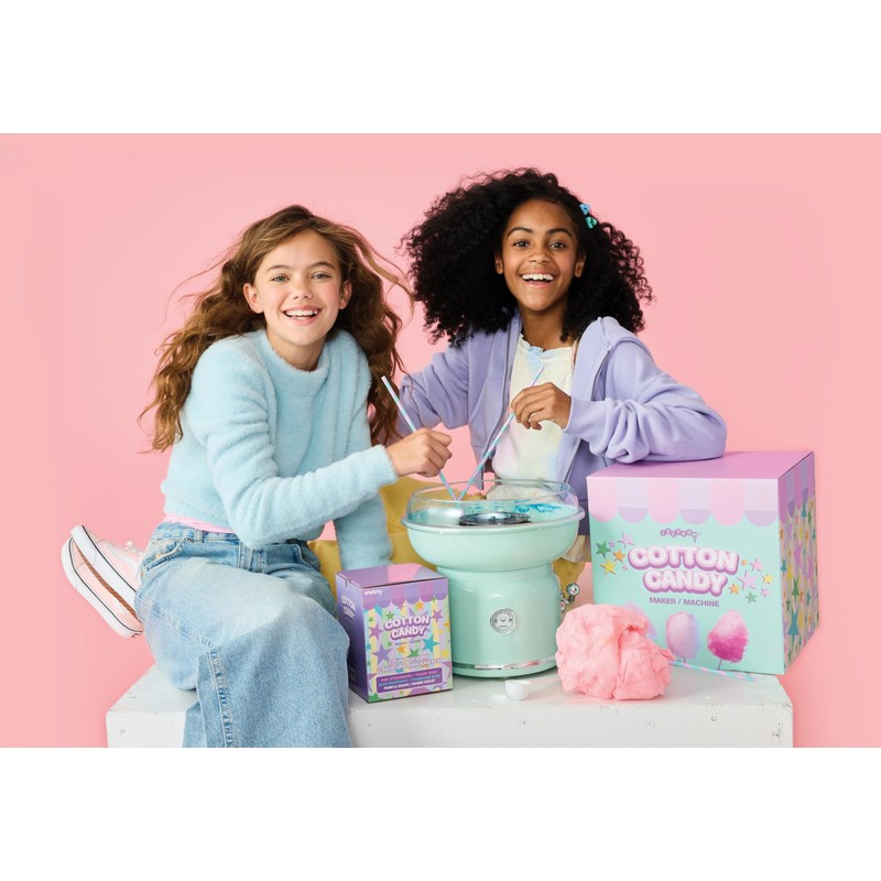 iscream Nostaligic Design Cotton Candy Maker Machine for Home and