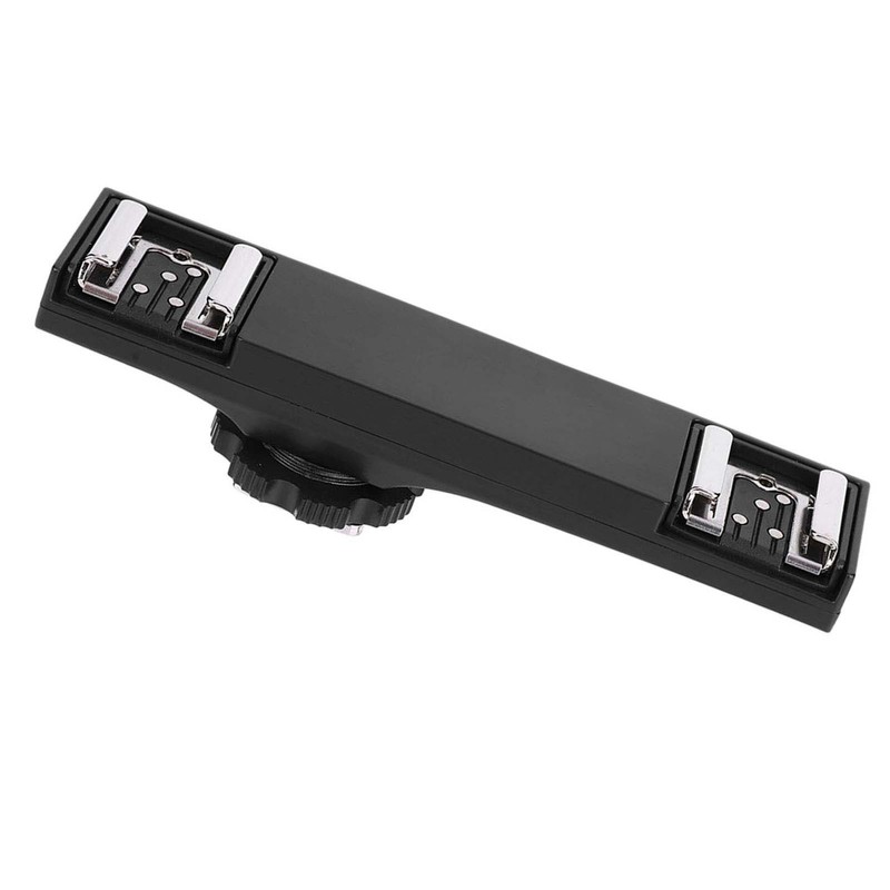 Quality Ultralight Dual Hot Shoe Splitter for SLR Camera Camcorder