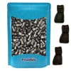 Fruidles Black Licorice Cats, Dutch Licorice Candy Gummies (1lb)