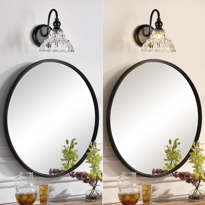 TLOLGT Modern Black Wall Sconce Mini Wall Light Made of
