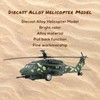 Diecast Metal Helicopter Model Sound Light Pullback Alloy Fighter Aircraft