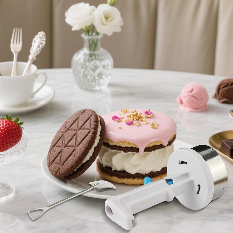 Ice Cream Sandwich Maker Tool, Stainless Steel Ice Cream Cookie