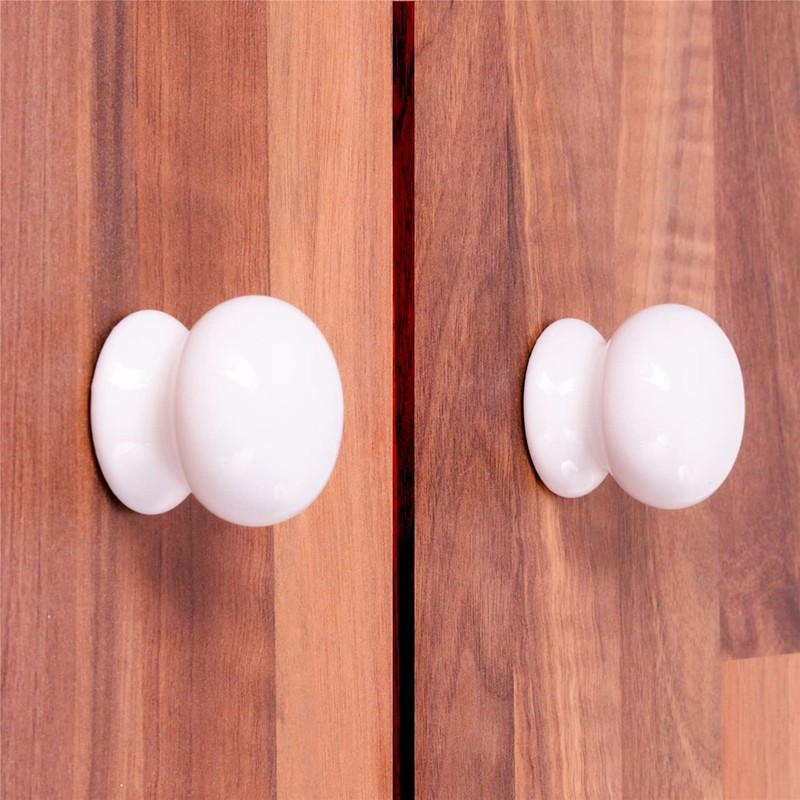 Pack of 10 Ceramic Knobs for Cupboards & Draws 38mm