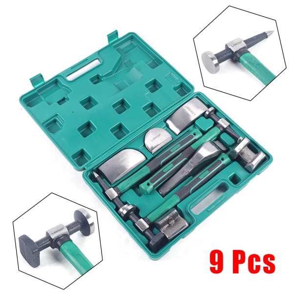 Unbranded NEW 9Pcs Auto Body Panel Fender Hammer Dolly Set
