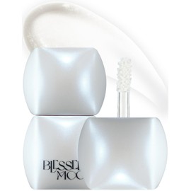 [BLESSED MOON] Veil Melting Glass Highlighter (01 Diamond Dust), Breasted Moon, Korean Cosmetics, Glossy, White, Liquid Highlight
