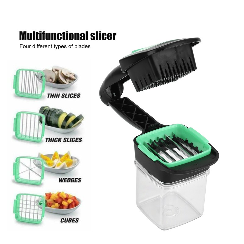 5 in 1 Multifunction Vegetable Cutter Fruit Salad Garlic Chopper