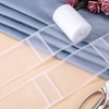 OIIKI 9.8 Yards Translucent Curtain Pleating Tape, White Polyester Sewing