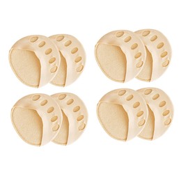 Ipetboom Invisible Half Yard Socks for Women 4 Pairs Open Toe Design Thin and Breathable Forefoot Pads for High Heels for Spring and Summer