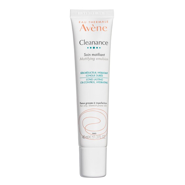 Eau Thermale Avene - Cleanance Mattifying Emulsion Lotion - Matte Finish - 24 Hour Hydration For Oily, Blemish-Prone Skin - 1.35 fl.oz. (Pack of 1)