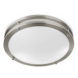 SLEEKLIGHTING LED Flush Mount Ceiling Light Fixture 12 Inch - 21W Low Profile Dimmable Ceiling Light 5 Color Selectable 2700K-5000K Brushed Nickel, 1450 Lumens for LED Indoor Lighting (1)