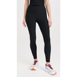 Beyond Yoga Women's Spacedye Caught in The Midi Leggings, Darkest Night, Black, M