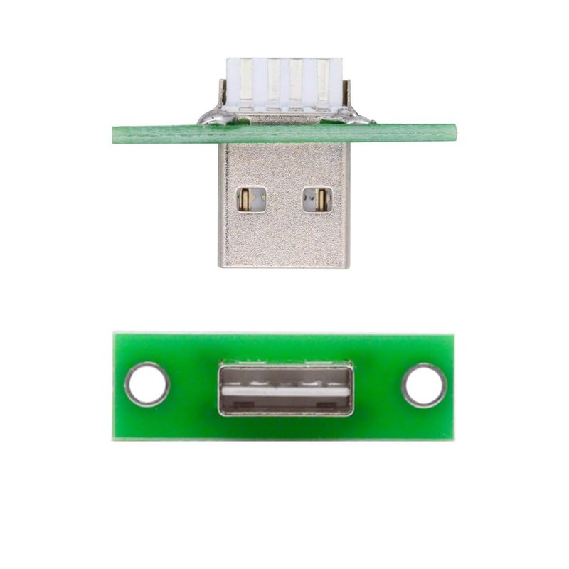 NFHK 5pcs/set DIY OEM USB Type A Male Plug Connector