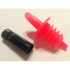 12 Dust Caps for Measured and Plastic Bar Liquor Pour Spouts use on Flow Control & Syrup Pourer Cover compatible with Precision, Posipour, Co-Rect, Winco, etc. models - by Bartender Gear - Made in USA