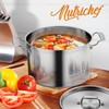 NutriChef Stainless Steel Cookware Stockpot - 14 Quart, Heavy Duty