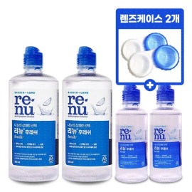Renew 리뉴355ml 2개+120ml 2개+렌즈케이스 2개 Renew 355ml 2 pcs + 120ml 2 pcs + 2 lens cases