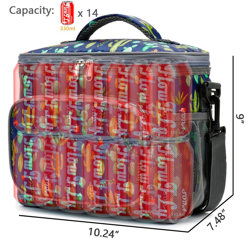 FlowFly Insulated Lunch Bag Adult Lunch Box Large Cooler Tote