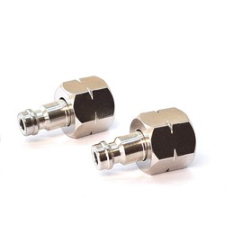 BBQ Quick Release Coupler 2x Nozzle 1/4 BSP LH Thread + Female with 8mm Hosetail