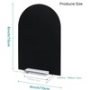 15 Pack Black Arch Acrylic Signs Blank with Stand for
