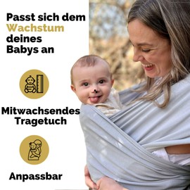 Amarsupiel Easy Porteo Baby Carrier with 3D Back Support, Comfort and Easy Installation with Oeko-Tex Fabric, Front Carrier, Baby Carrier for Newborns up to 9 kg, Beige