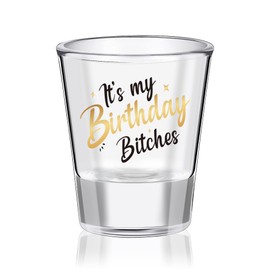 Mokoart Mokoart Its My Birthday Shot Glass- Happy Birthday Gifts for Women, 21st Birthday Gifts for Her, Gag Gift Birthday Gifts for Women, Birthday Present for Female Friend