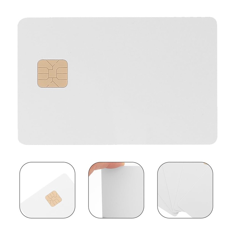Uonlytech Chip Blank Cards, 8pcs Blank Smart Intelligent Card Contacts