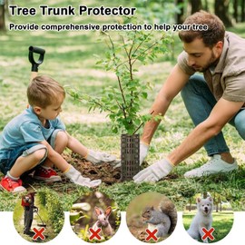 Tree Protection Trunk, 4 Pieces Tree Trunk Protection, Bark Protection, Expandable Tree Protection Cover, Tree Trunk Protection, Tree Protection Cuffs, Trunk Protection, Trees Bite Protection