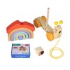 Beech Wooden Baby Pull Along Toy WalkALong Snails Toddler for