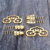 2Pcs Vintage Brass Hanging Picture Oil Painting Mirror Frame Hooks