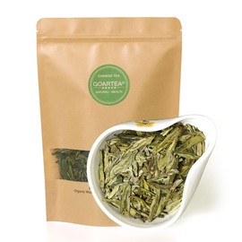 GOARTEA 2Pcs 250g / Total 17.6oz Top Grade Xihu Longjing Dragon Well Dragonwell Spring Green Tea Loose Leaf Chinese West Lake Long Jing Tea