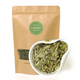 GOARTEA 2Pcs 250g / Total 17.6oz Top Grade Xihu Longjing Dragon Well Dragonwell Spring Green Tea Loose Leaf Chinese West Lake Long Jing Tea