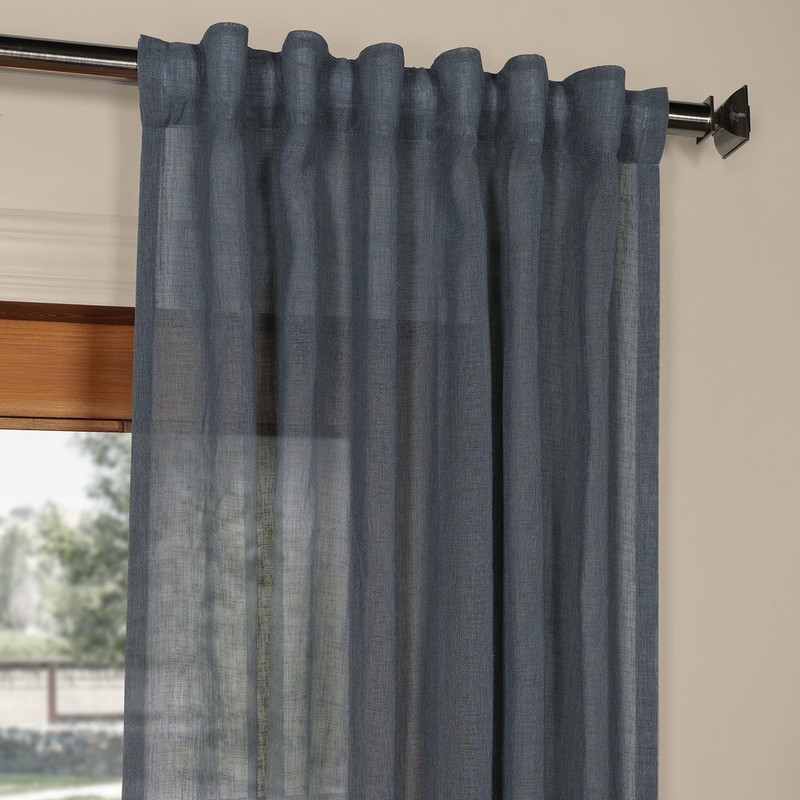 HPD Half Price Drapes SHCH-SS07165-120 Cortina Transparente de Lino sintético