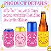 Tellingyou 12 Pack Preppy Pink Smile Face Can Cooler Beer
