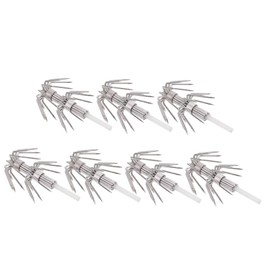 WOONEKY Night Fishing Essential Pcs Stainless Steel Umbrella Hook Fluorescent Fishing Hooks Easy to Use