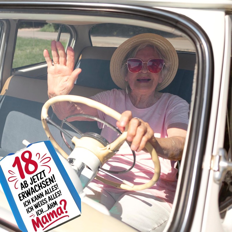 18 ab jetzt Erwachsen - Mama? Parking Disc Funny Gift