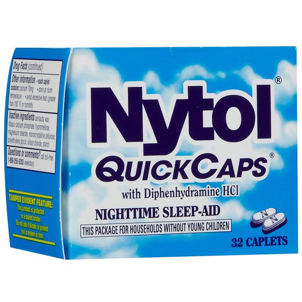 Nytol Nighttime Sleep-Aid, Caplets - 32 ea