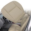 NLQR Front Driver Bottom Replacement Seat Cover Ivory Microfiber Leather
