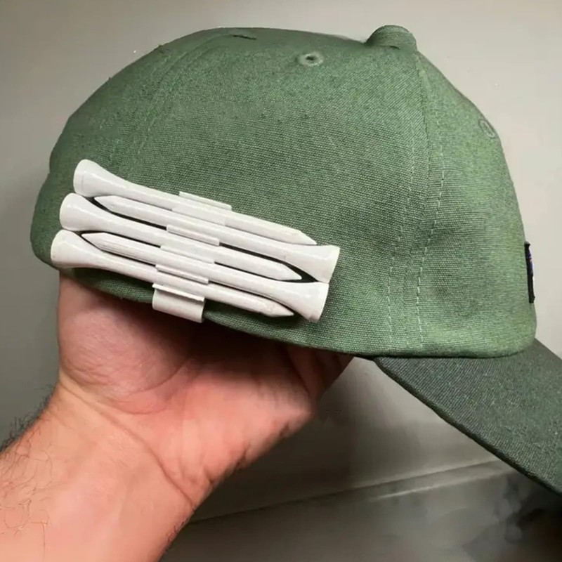 Golf Tee Hat Clip 3D Printed Golf Cap Clip Golf