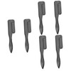 LALAFINA 6pcs Folding Stainless Steel Eyebrow Combs for Professional Makeup