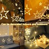 Kimuwote Light Curtain Christmas Lighting Window with Remote Control Timer,