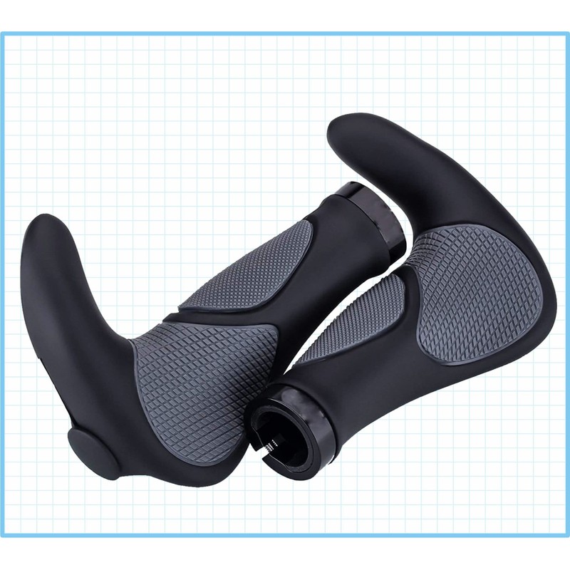 FAMEX RIDE® Ergonomic Ergo Bar End Handlebar Grip Bike Soft