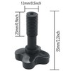 2PCS Plastic Fixing Screw Black for Garden Swing Canopy Frame