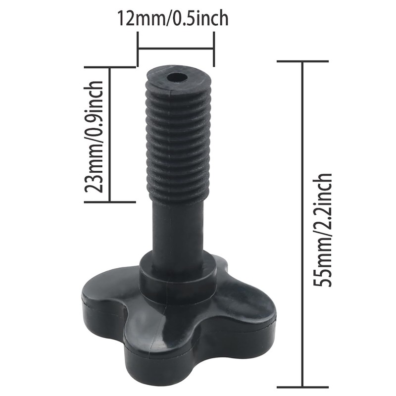 2PCS Plastic Fixing Screw Black for Garden Swing Canopy Frame