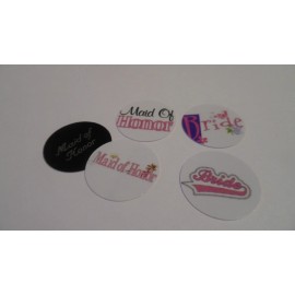 Unbranded Pre Cut One Inch Bottle Cap Images! BRIDE MAID OF HONOR WEDDING FREE SHIP - photo, 15 images
