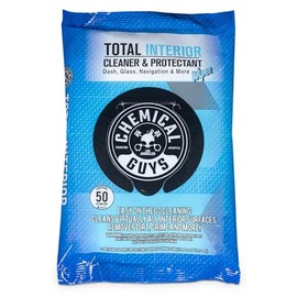 Chemical Guys Chemical Guys PMWSPI22050 Total Interior Cleaner & Protectant Wipes Mega 50 Pack, Safe for Cars, Trucks, SUVs, Jeeps, Motorcycles, RVs & More ( 50 Ct)